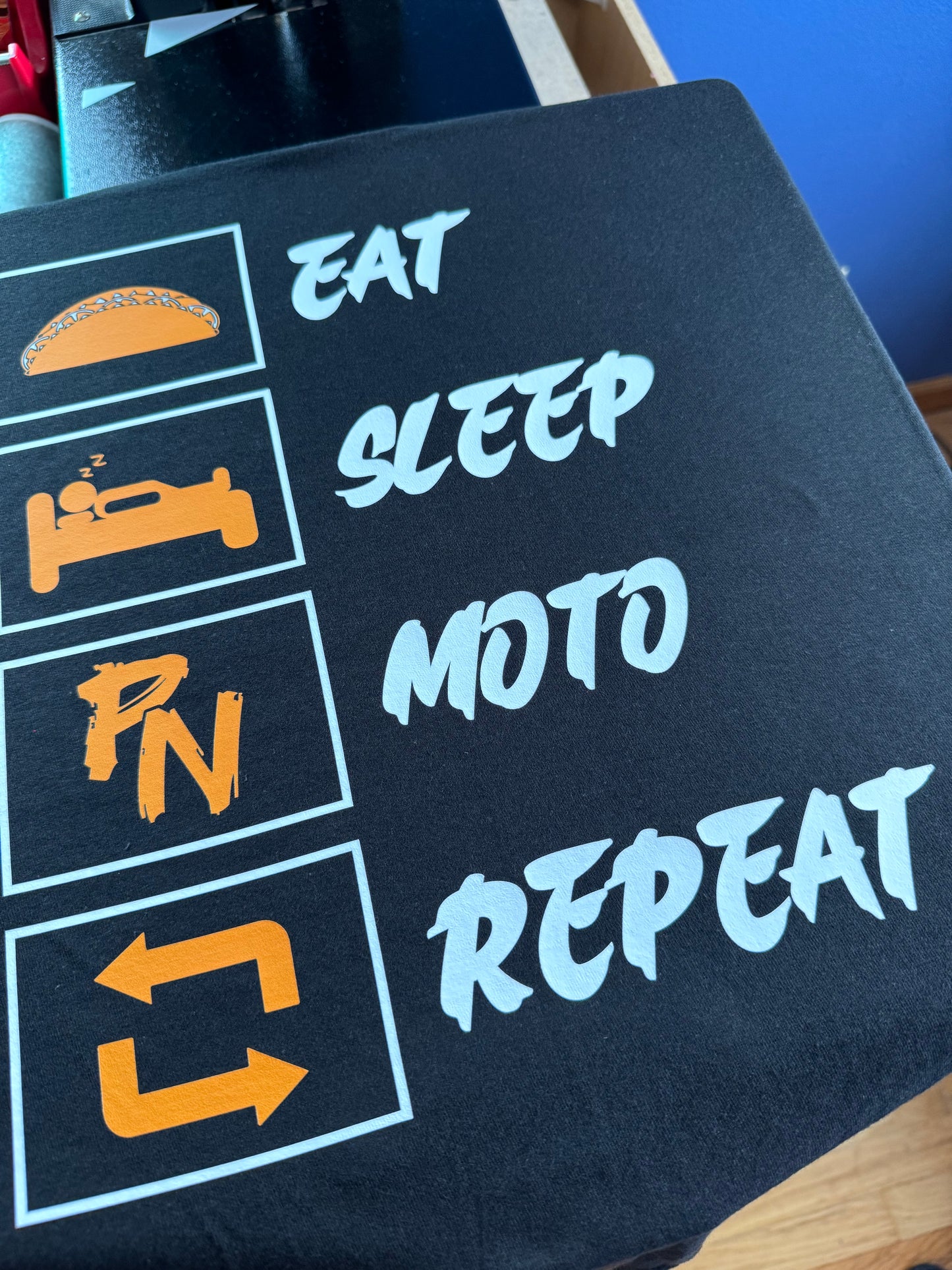 Eat Sleep Moto Repeat Hoodie or Tee
