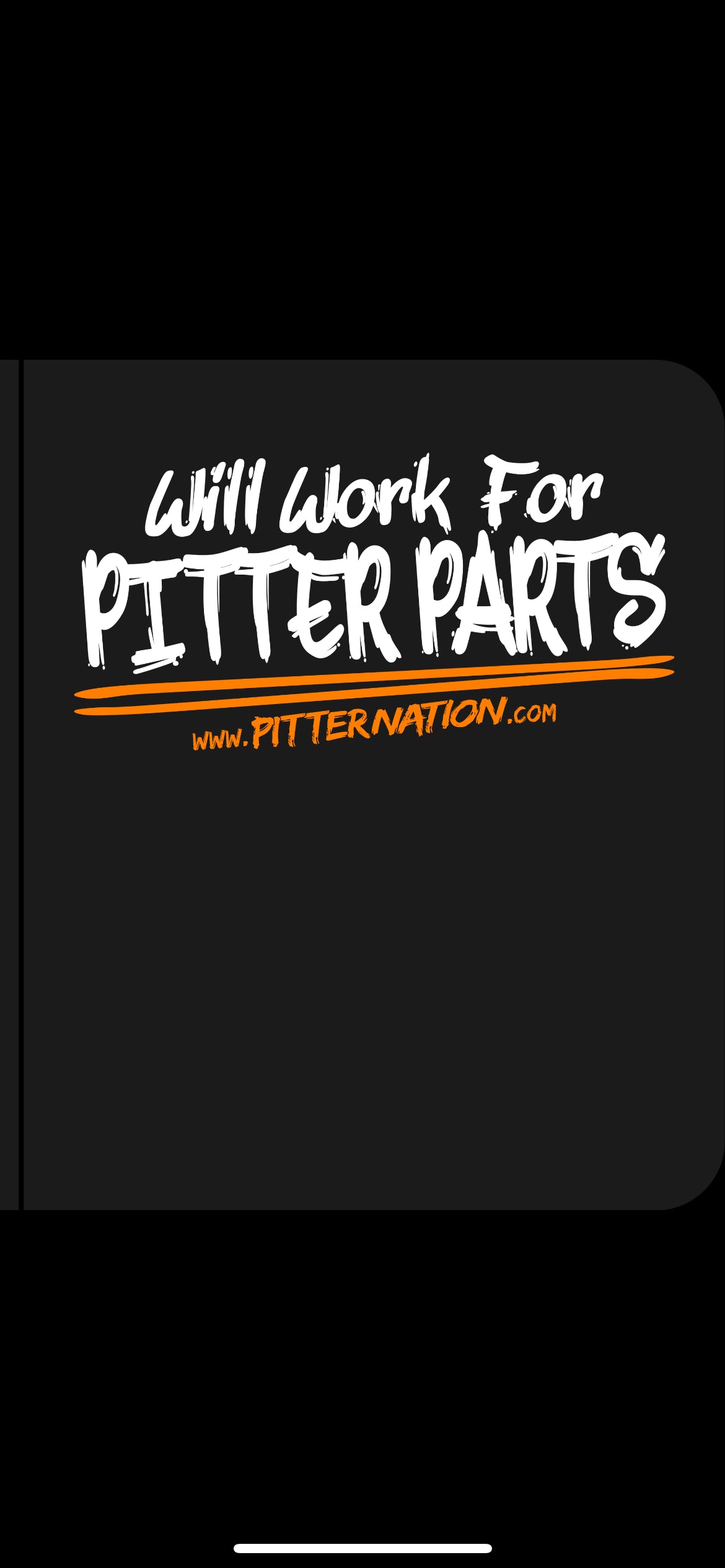 Will Work For Pitter Parts Hoodie Or Tee