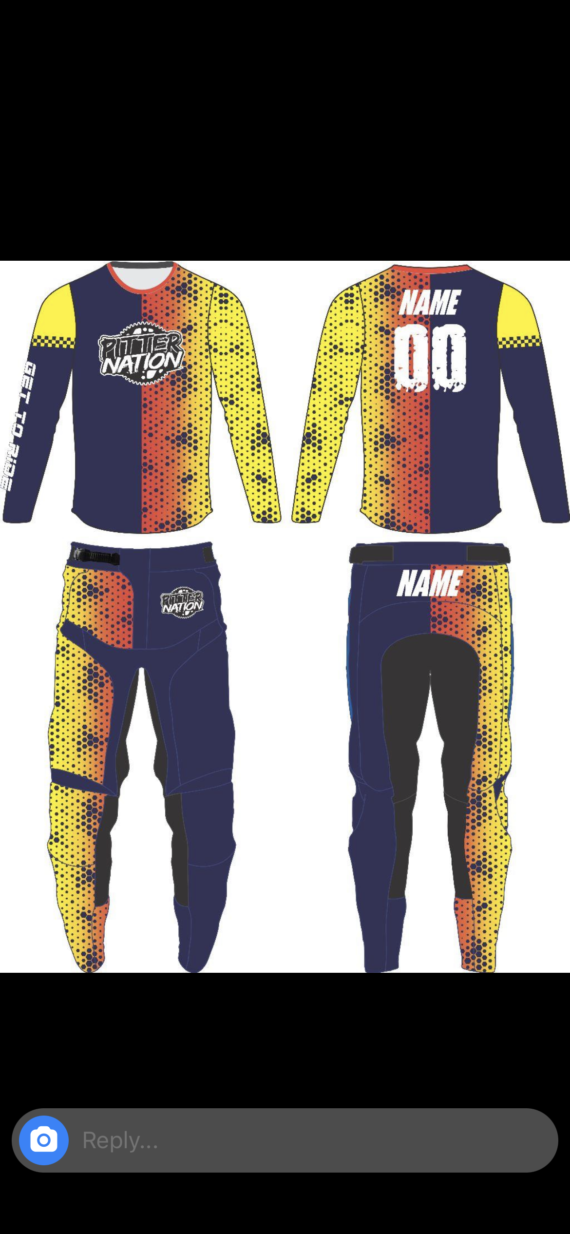 Retro Set of Pitter Nation Custom Jersey