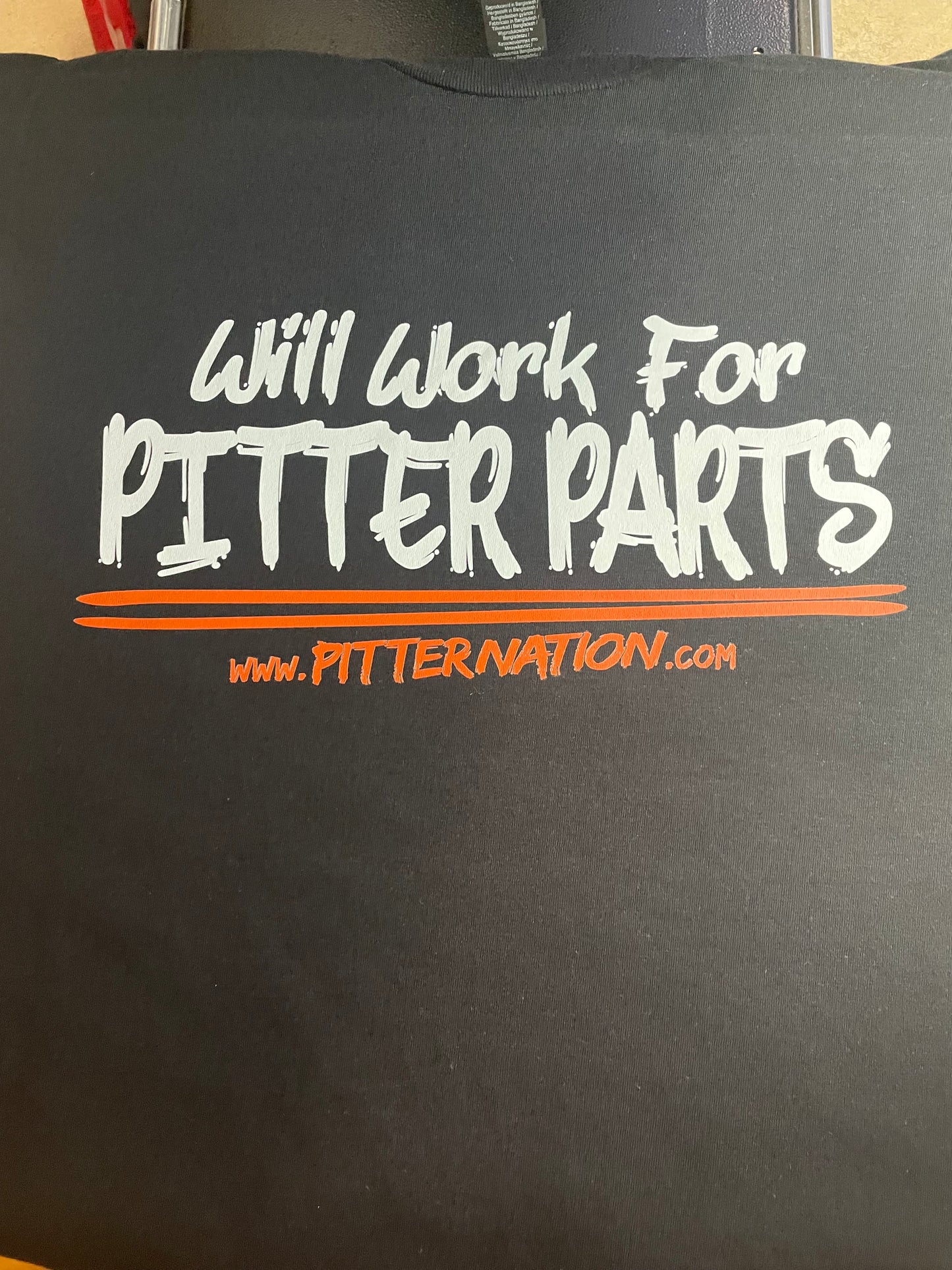 Will Work For Pitter Parts Hoodie Or Tee