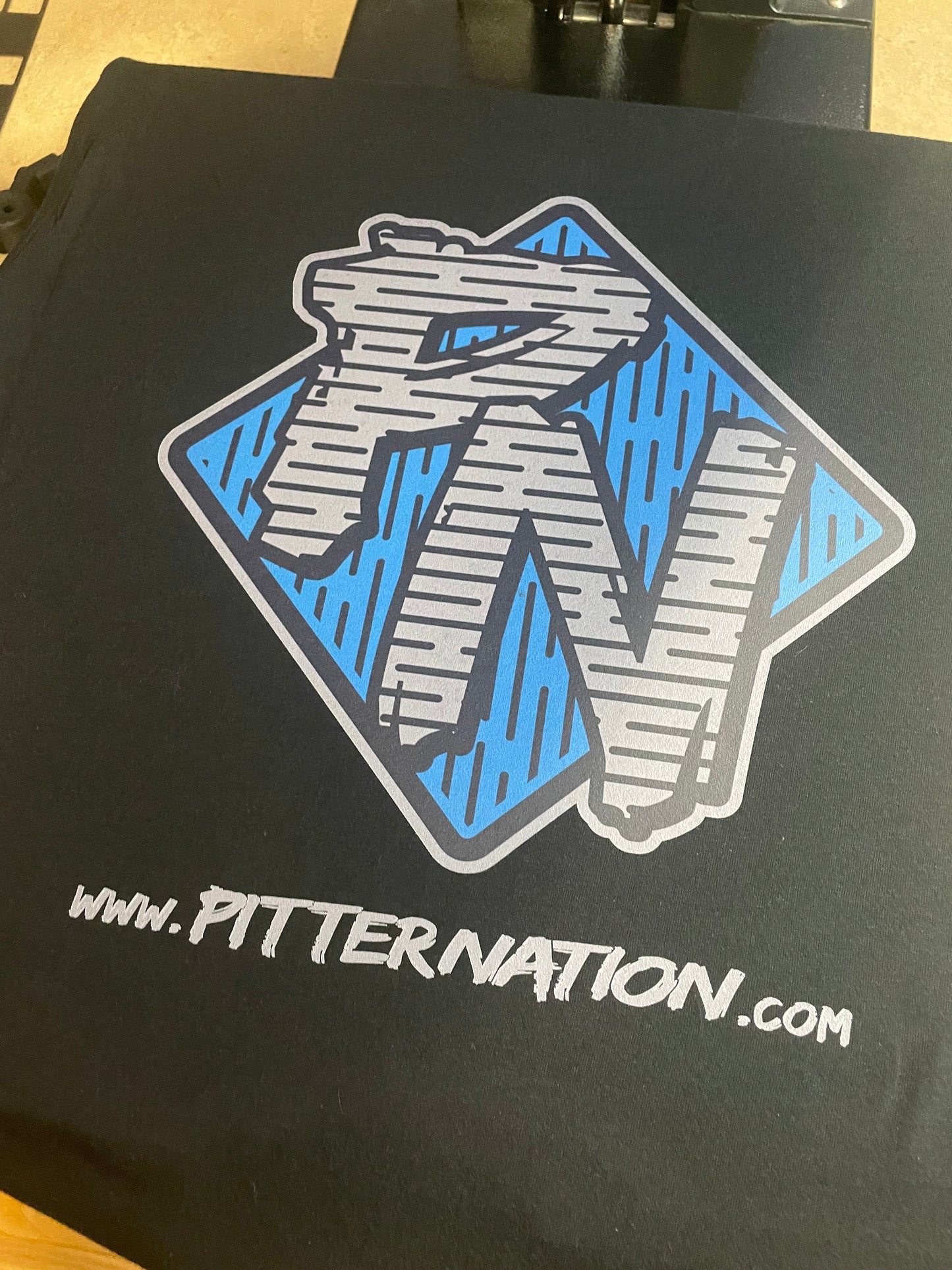 Pitter Nation Blue Hoodie Or Tee