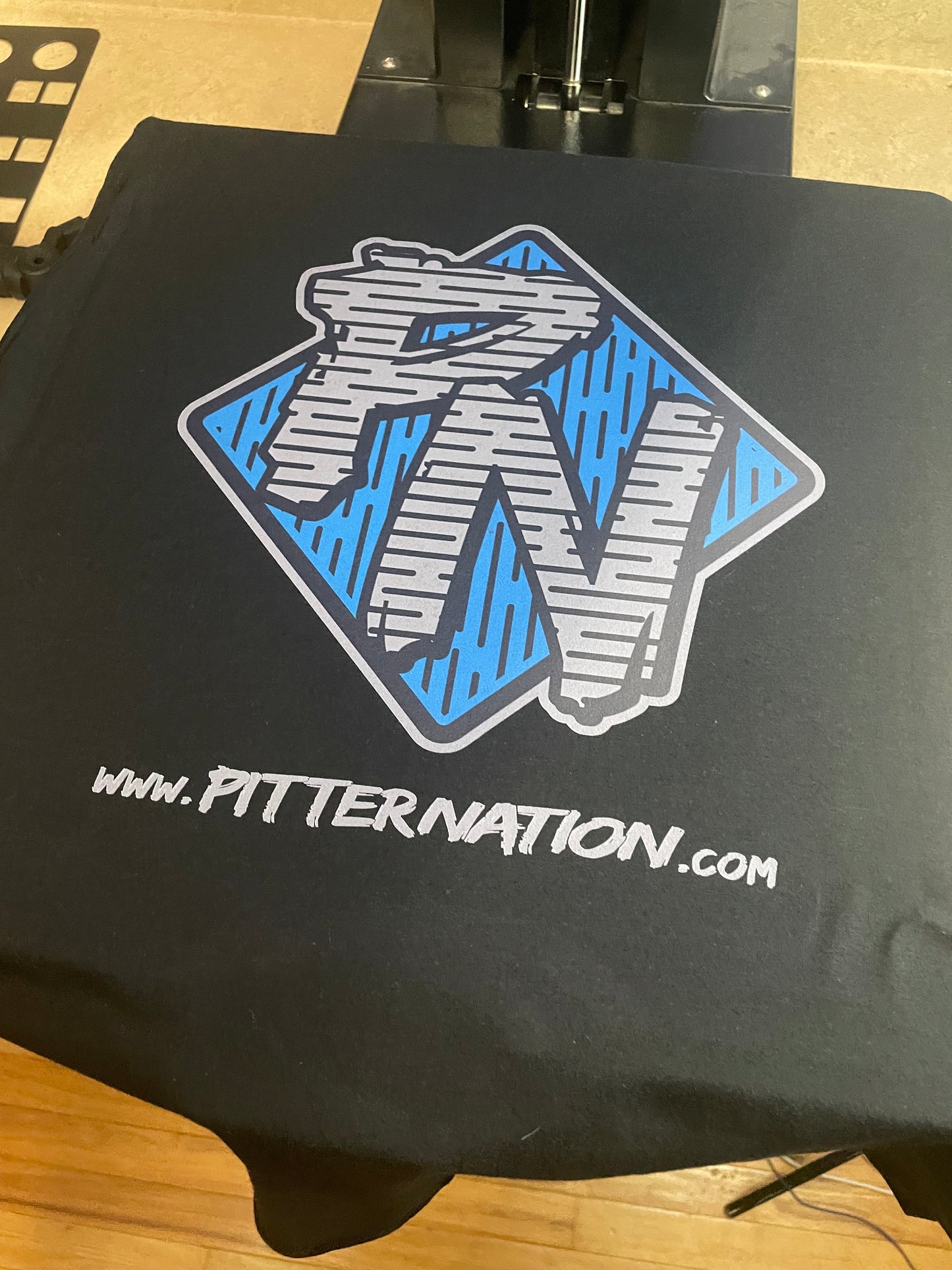 Pitter Nation Blue Hoodie Or Tee