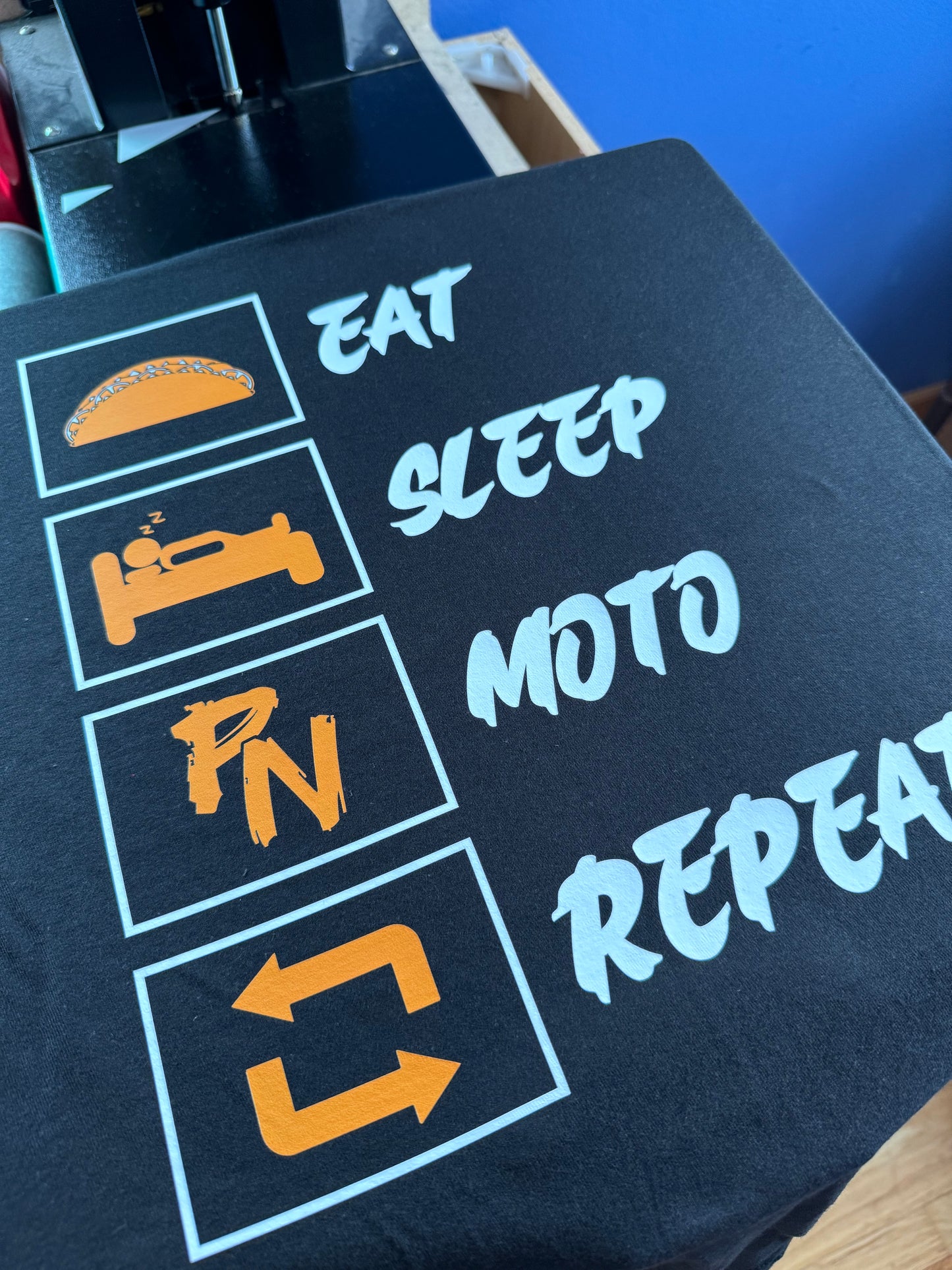 Eat Sleep Moto Repeat Hoodie or Tee