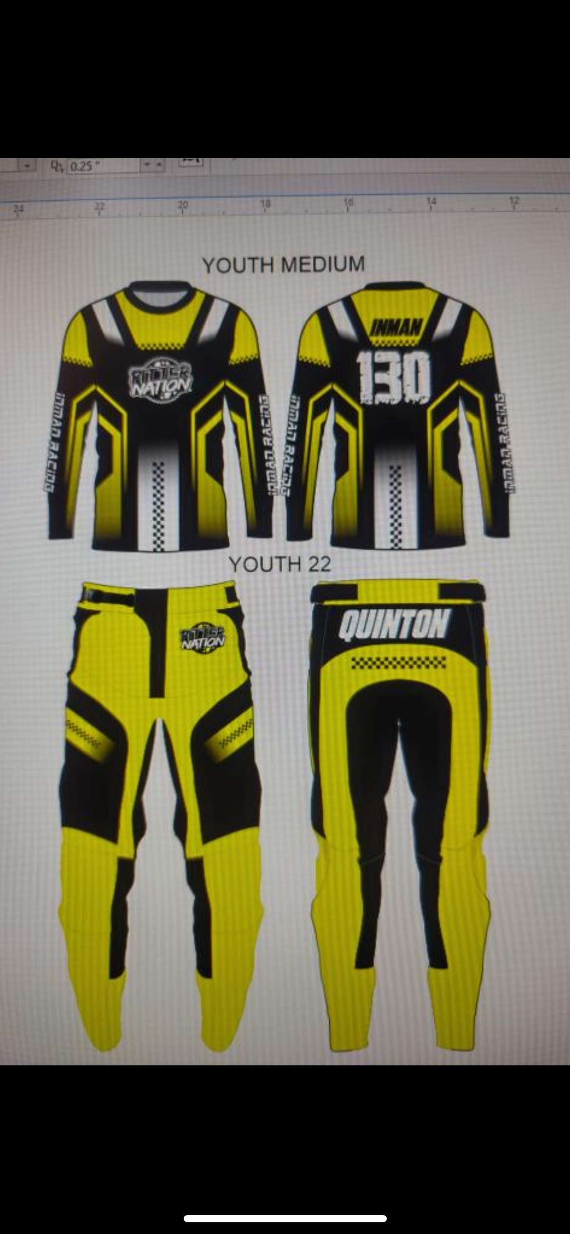 OG Pitter Nation Custom Jersey's and Pants