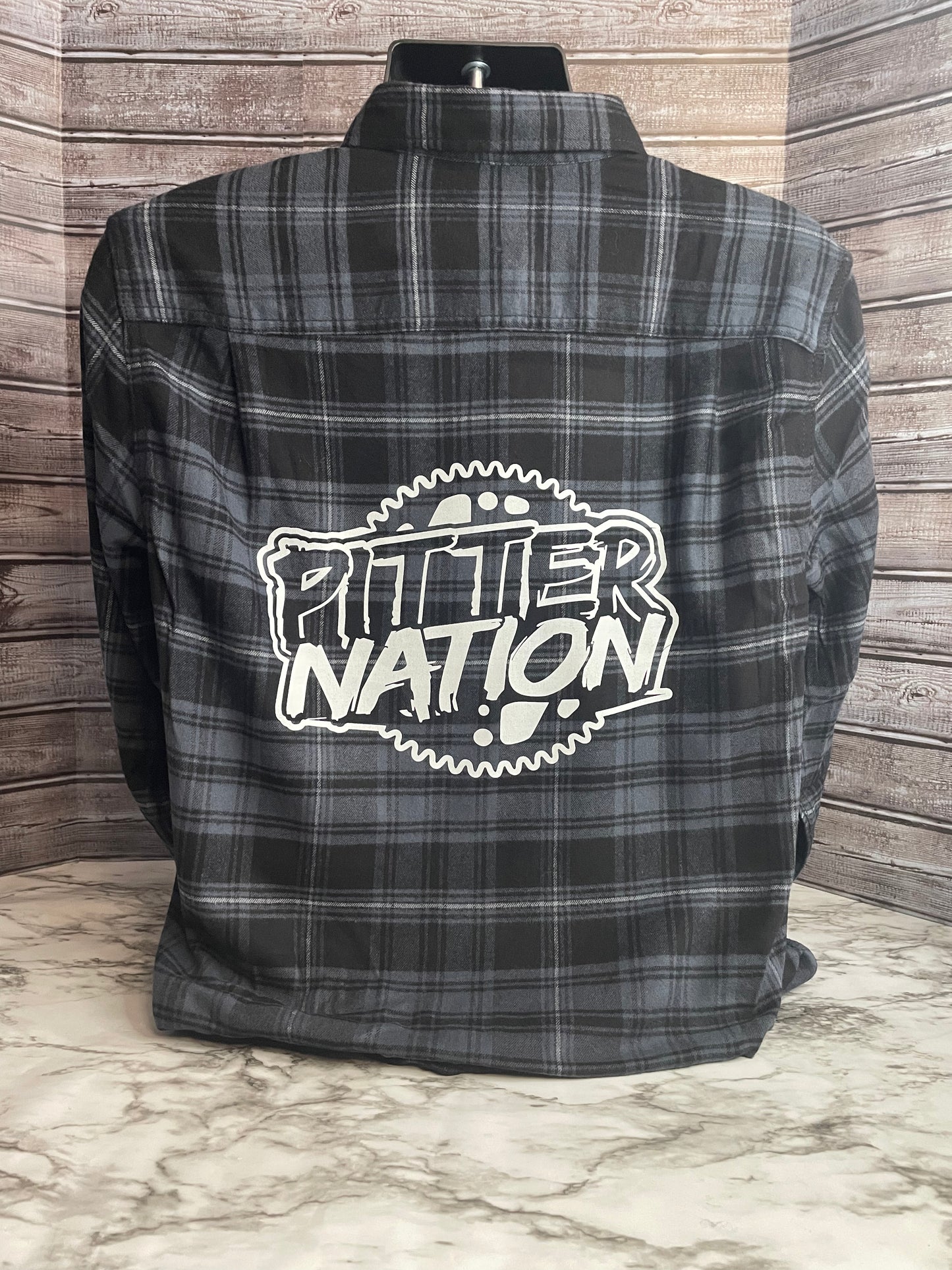 Pitter Nation Logo Flannels