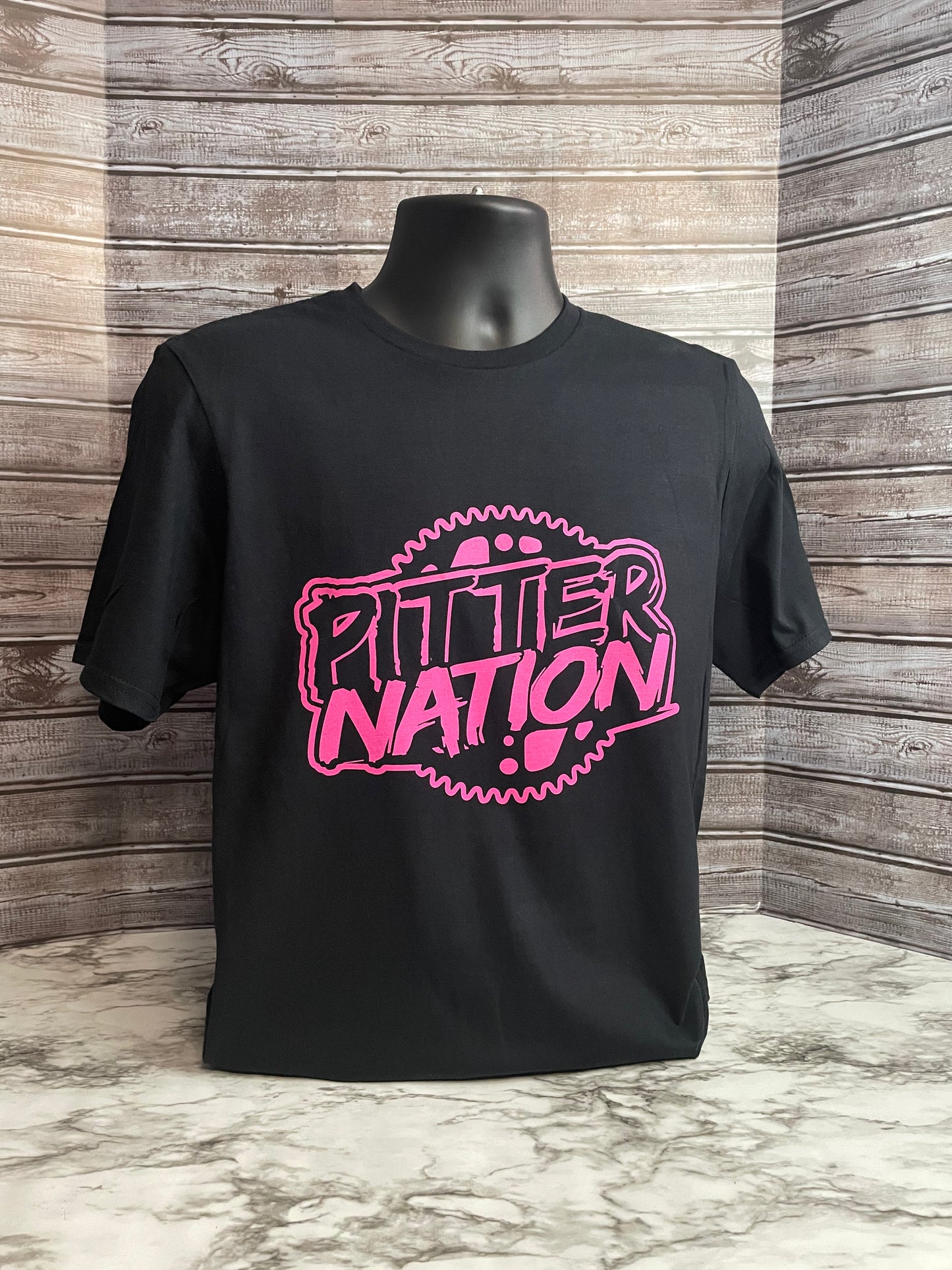 Hot Pink PN Front and Pitter Nation Logo Back