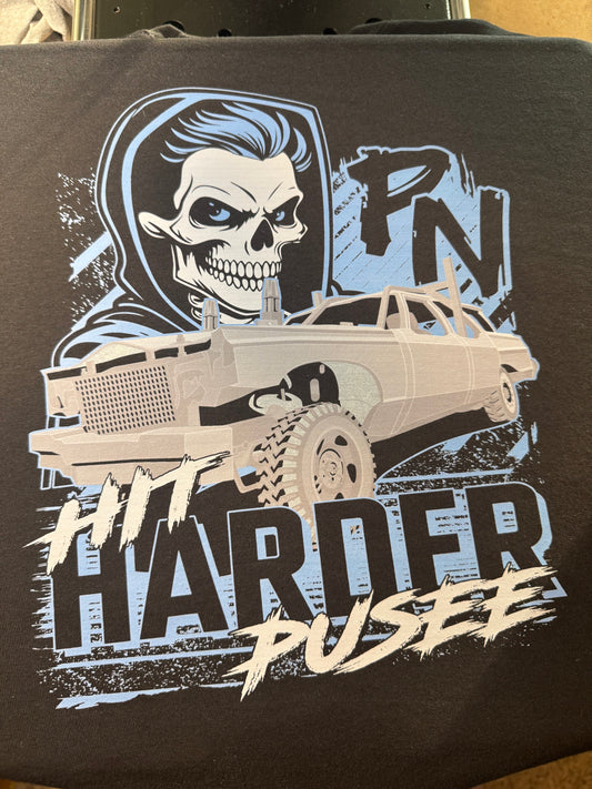Hit Harder Pussee Wagon Hoodie or Tee