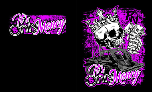 It's Only Money Purple Hoodie Or Tee