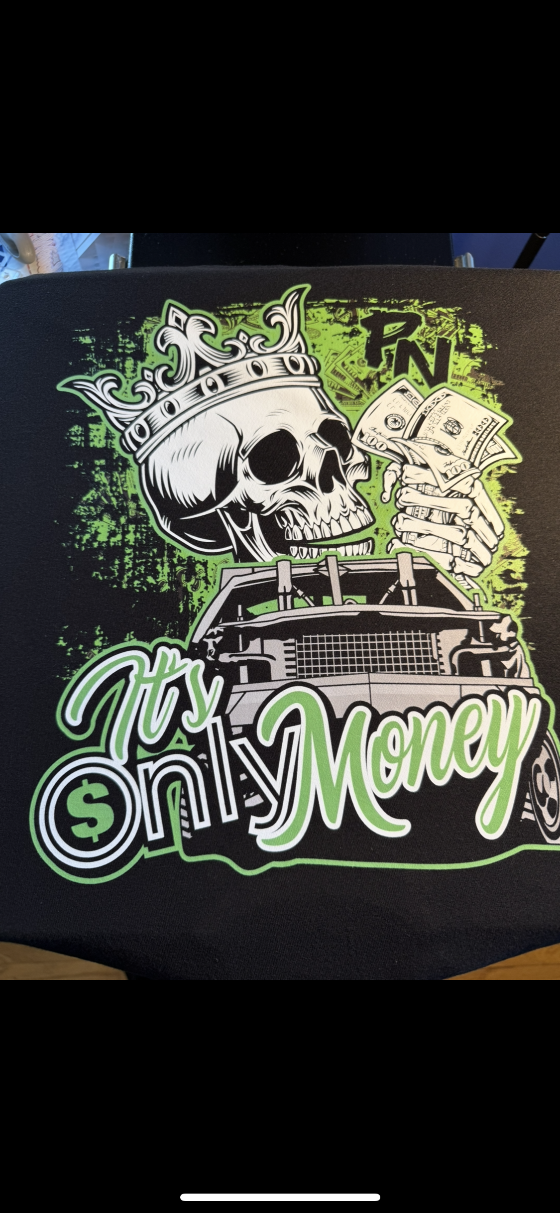 It's Only Money Green Hoodie Or Tee
